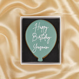 Personalised Happy Birthday Balloon Biscuit