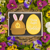 Personalised Happy Easter Bunny Biscuit Box
