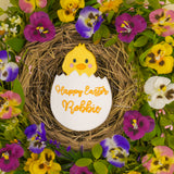 Large Personalised Easter Chick Iced Biscuit