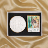 Personalised White Polaroid Retirement Biscuits