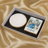 Personalised Congratulations Biscuit Set For Grandparents