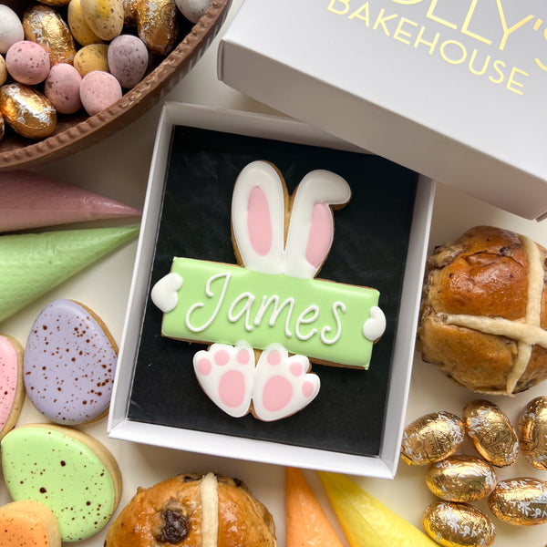 Personalised Easter Bunny Biscuit Gift Box