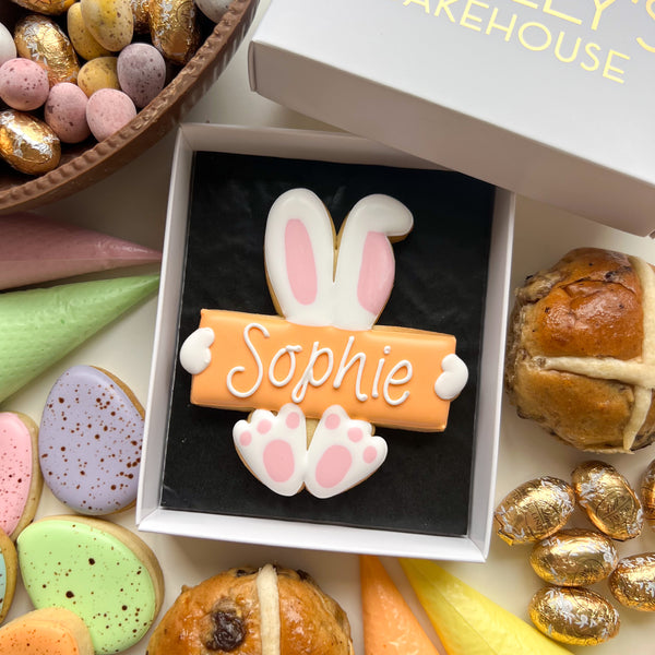 Personalised Easter Bunny Biscuit Gift Box