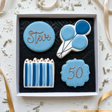 Blue Birthday Biscuits
