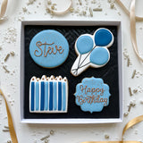 Blue Birthday Biscuits