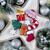 Mini Christmas Iced Biscuits