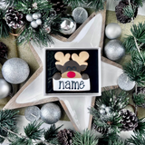 Personalised Christmas Reindeer Iced Biscuit