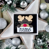 Christmas Reindeer Iced Biscuit In A Gift Box