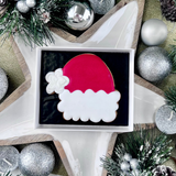Christmas Santa Hat Iced Biscuit Gift