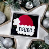 Personalised Christmas Santa Hat Biscuit