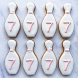 Personalised Bowling Pin Biscuit