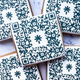 Edible QR Code Biscuits