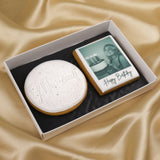 White Personalised Happy Birthday Iced Biscuit Gift Box