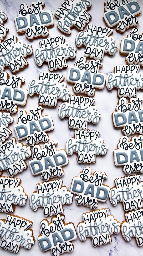 personalised fathers day biscuits