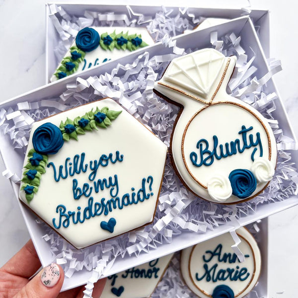 will you be my bridesmaid biscuits