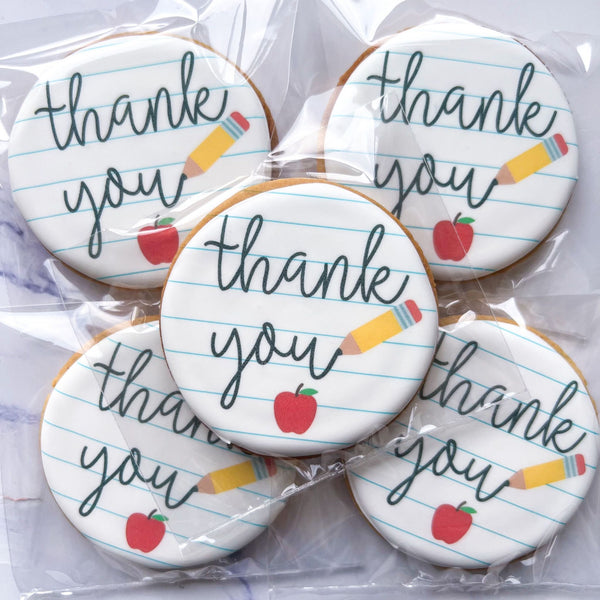 personalised teacher gift biscuits