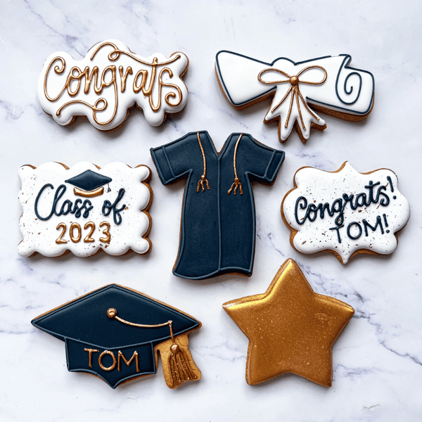 personalised graduation biscuits