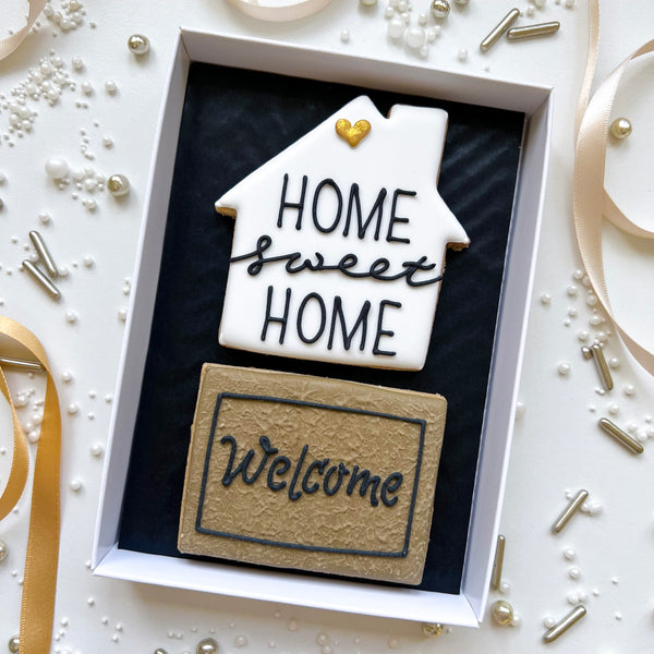 New Home Biscuit Set of 2 - "Welcome Home"