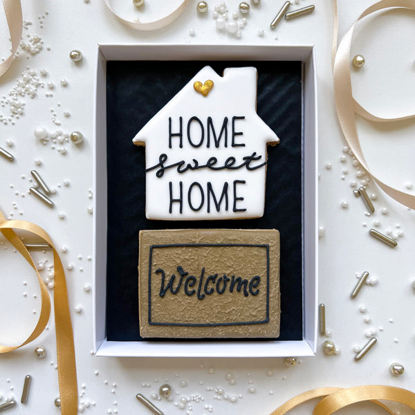 New Home Biscuit Set of 2 - "Welcome Home"