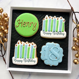 Birthday Biscuits For Him - Box of 4