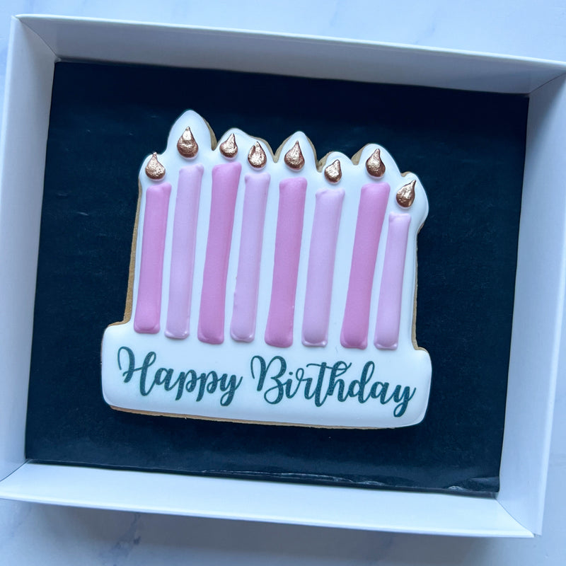 “Happy Birthday” Candle Biscuit