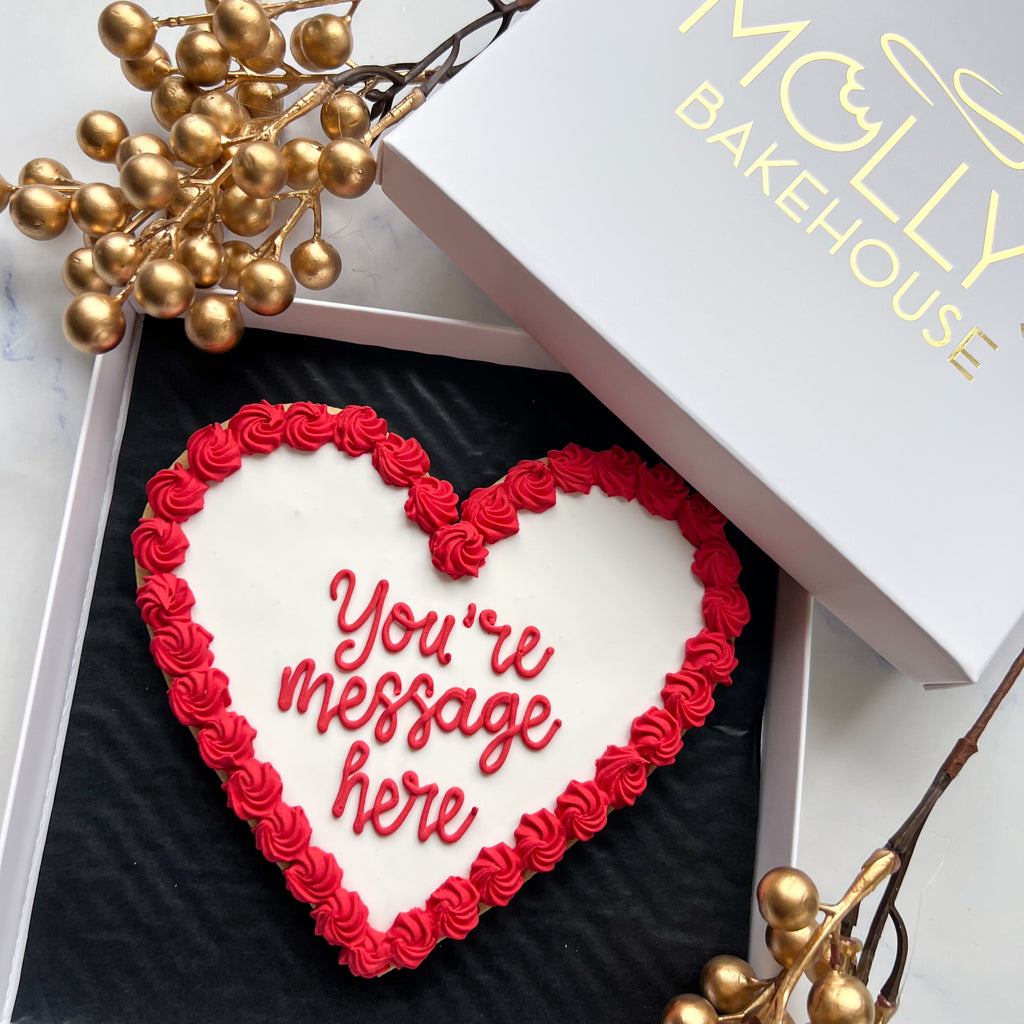 Giant Valentines Love Heart Biscuit