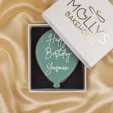 Personalised Happy Birthday Balloon Biscuit Gift Box