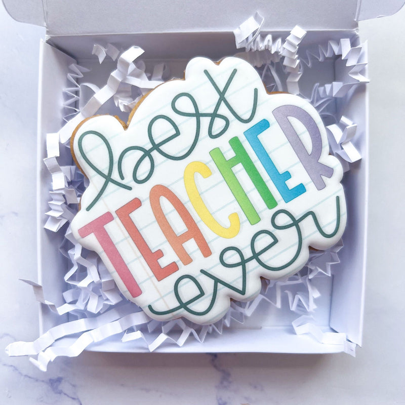 Printed Thank you Teacher Biscuits