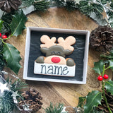 Personalised Reindeer Biscuit