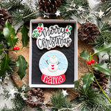 Personalised Snow Globe Biscuit