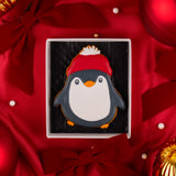 Personalised Christmas Penguin Iced Biscuit| Christmas Iced Biscuits