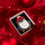 Personalised Christmas Penguin Iced Biscuit| Christmas Iced Biscuits