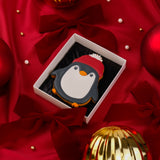 Personalised Christmas Penguin Iced Biscuit| Christmas Iced Biscuits