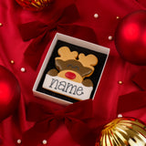 Personalised Christmas Reindeer Biscuit| Christmas Iced Biscuits