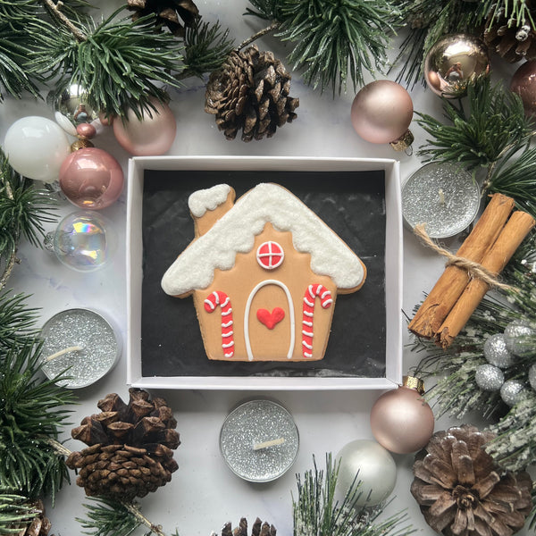 Gingerbread House Iced Biscuit