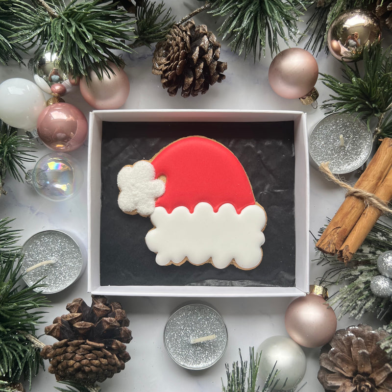 Christmas Santa Hat Biscuit