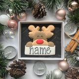 Personalised Reindeer Biscuit