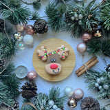 Reindeer Iced Biscuit