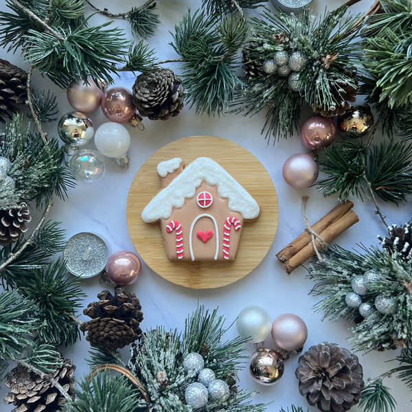 Gingerbread House Iced Biscuit