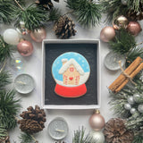 Snow Globe Iced Biscuit