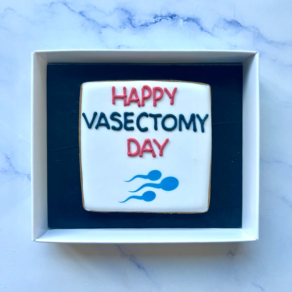 Vasectomy Biscuit Set of 1: "Happy Vasectomy Day"
