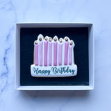 “Happy Birthday” Candle Biscuit