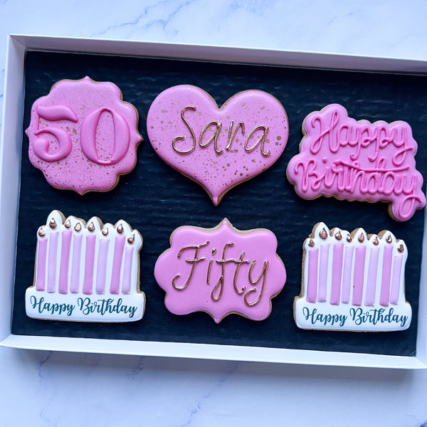 Classic Birthday Biscuits - Gift Set of 6