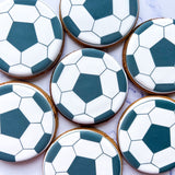 Printed Football Biscuits