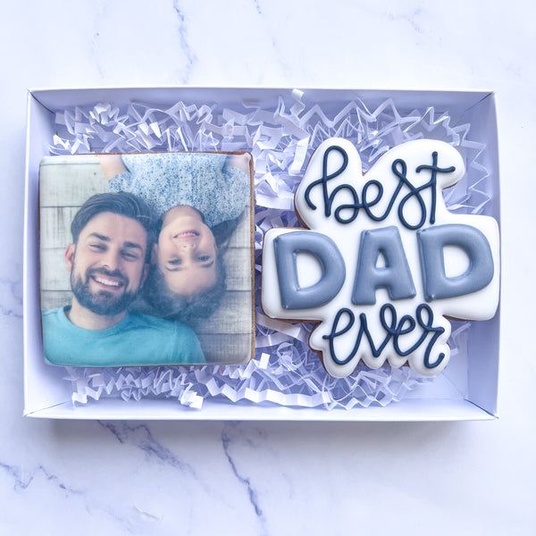 Personalised Father's Day Biscuits with Custom Photo