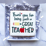 Printed Thank you Teacher Biscuits