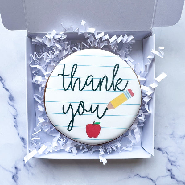 Printed Thank you Teacher Biscuits
