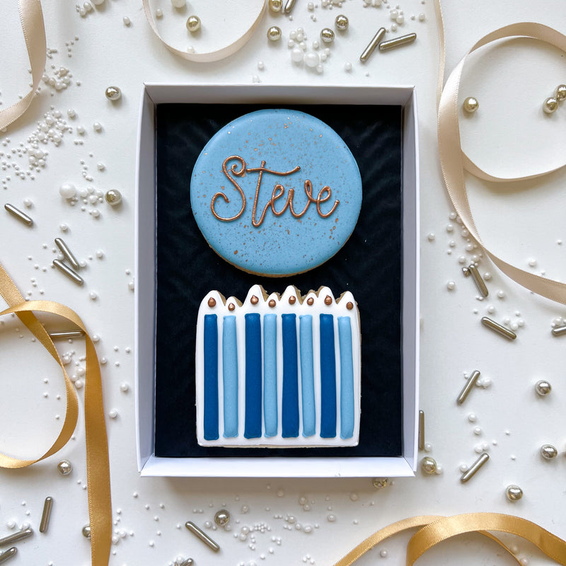 Blue Birthday Biscuits