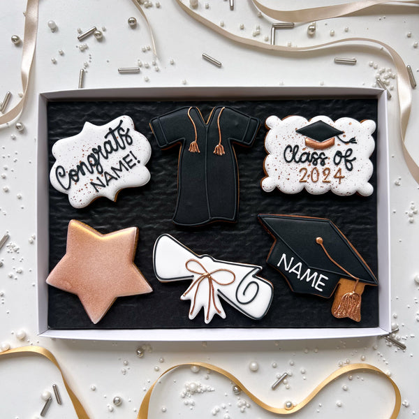 Full Graduation Biscuit Gift Box of 6
