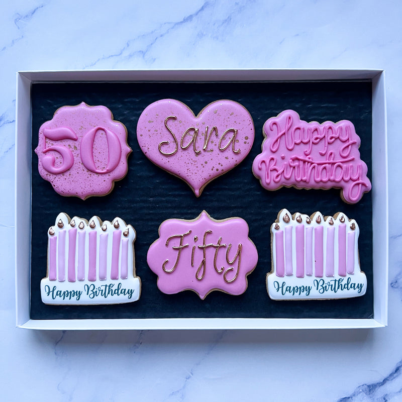 Classic Birthday Biscuits - Gift Set of 6